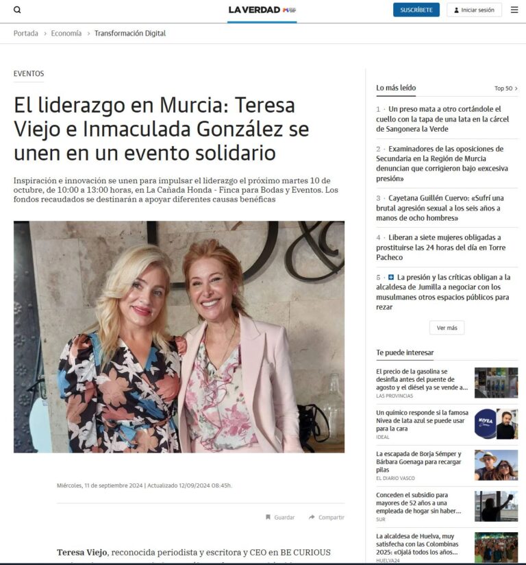 Evento Teresa Viejo en La Verdad